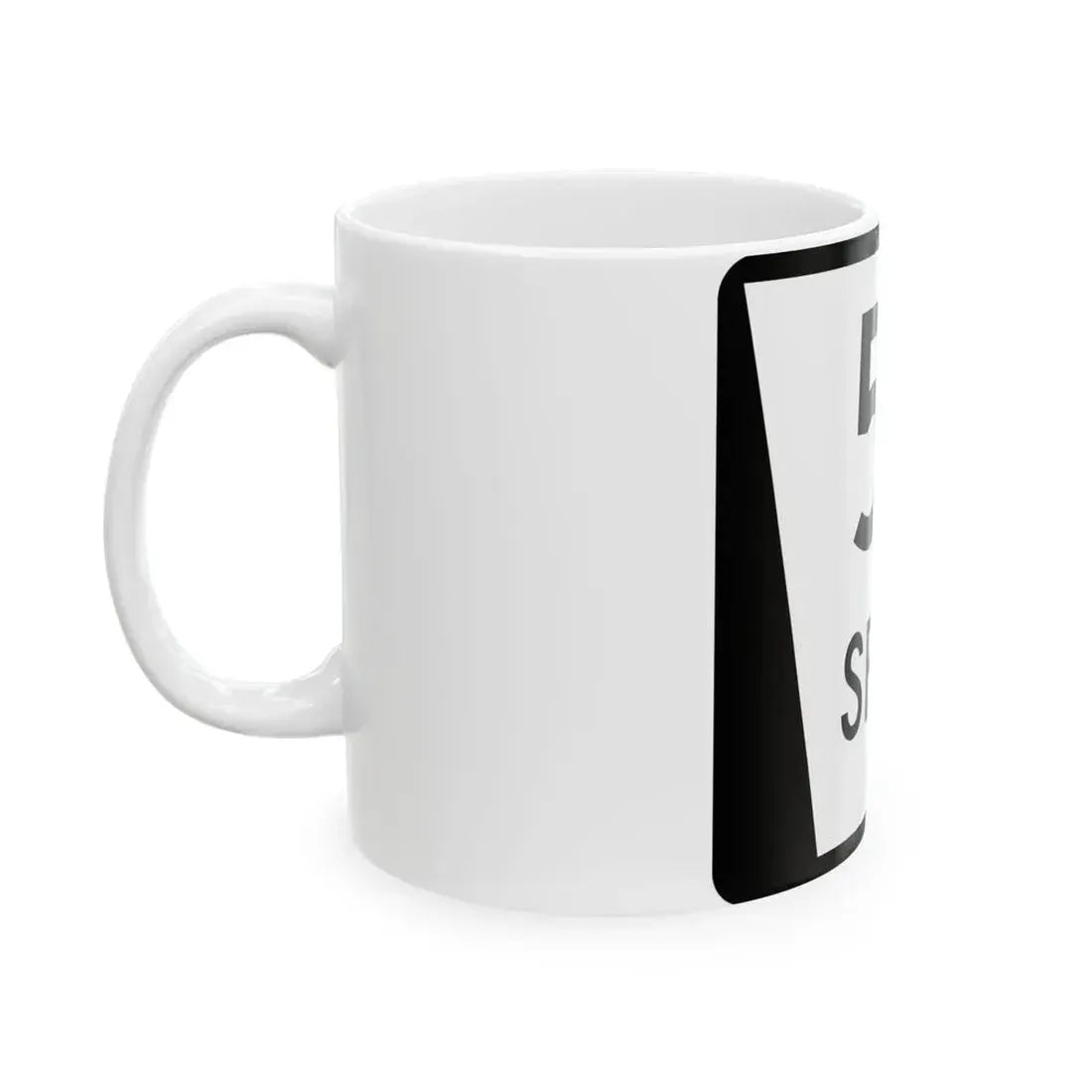 N SPUR 5A (Nebraska) (Road Sign) White Coffee Mug - Go Mug Yourself