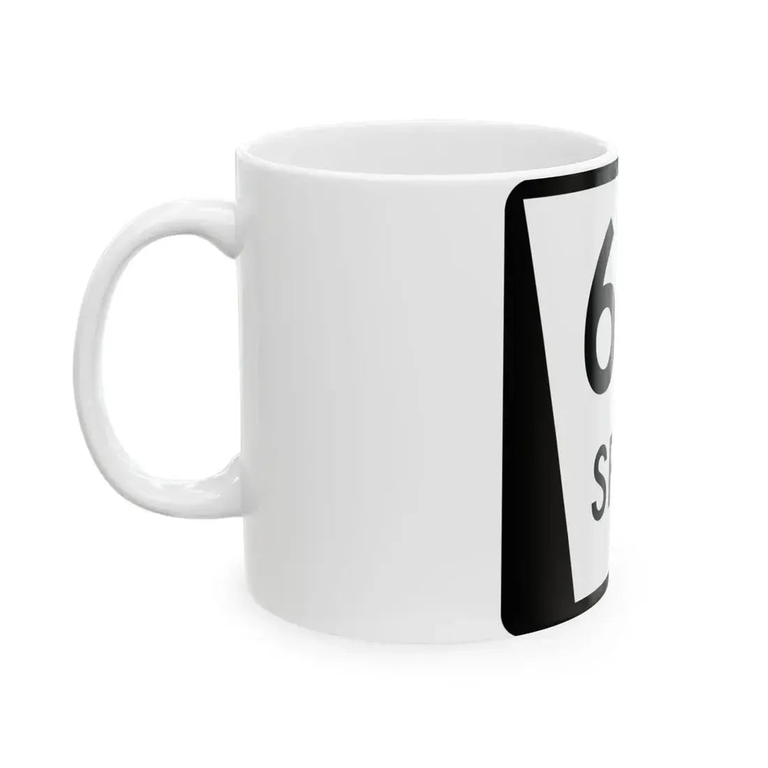 N SPUR 61A (Nebraska) (Road Sign) White Coffee Mug - Go Mug Yourself