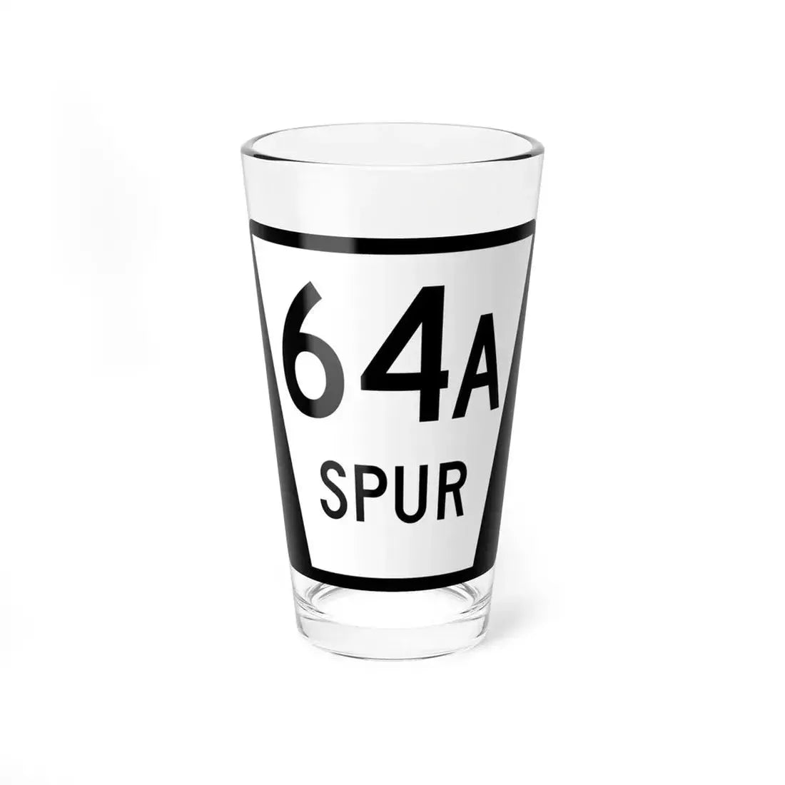 N SPUR 64A (Nebraska) (Road Sign) Pint Glass 16oz 16oz - Go Mug Yourself