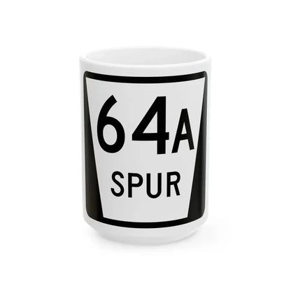N SPUR 64A (Nebraska) (Road Sign) White Coffee Mug 15oz - Go Mug Yourself