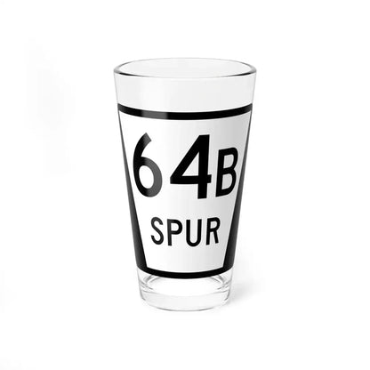 N SPUR 64B (Nebraska) (Road Sign) Pint Glass 16oz 16oz - Go Mug Yourself