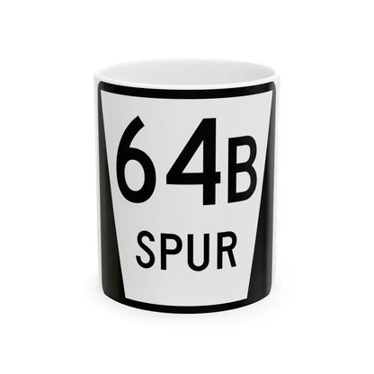 N SPUR 64B (Nebraska) (Road Sign) White Coffee Mug 11oz - Go Mug Yourself