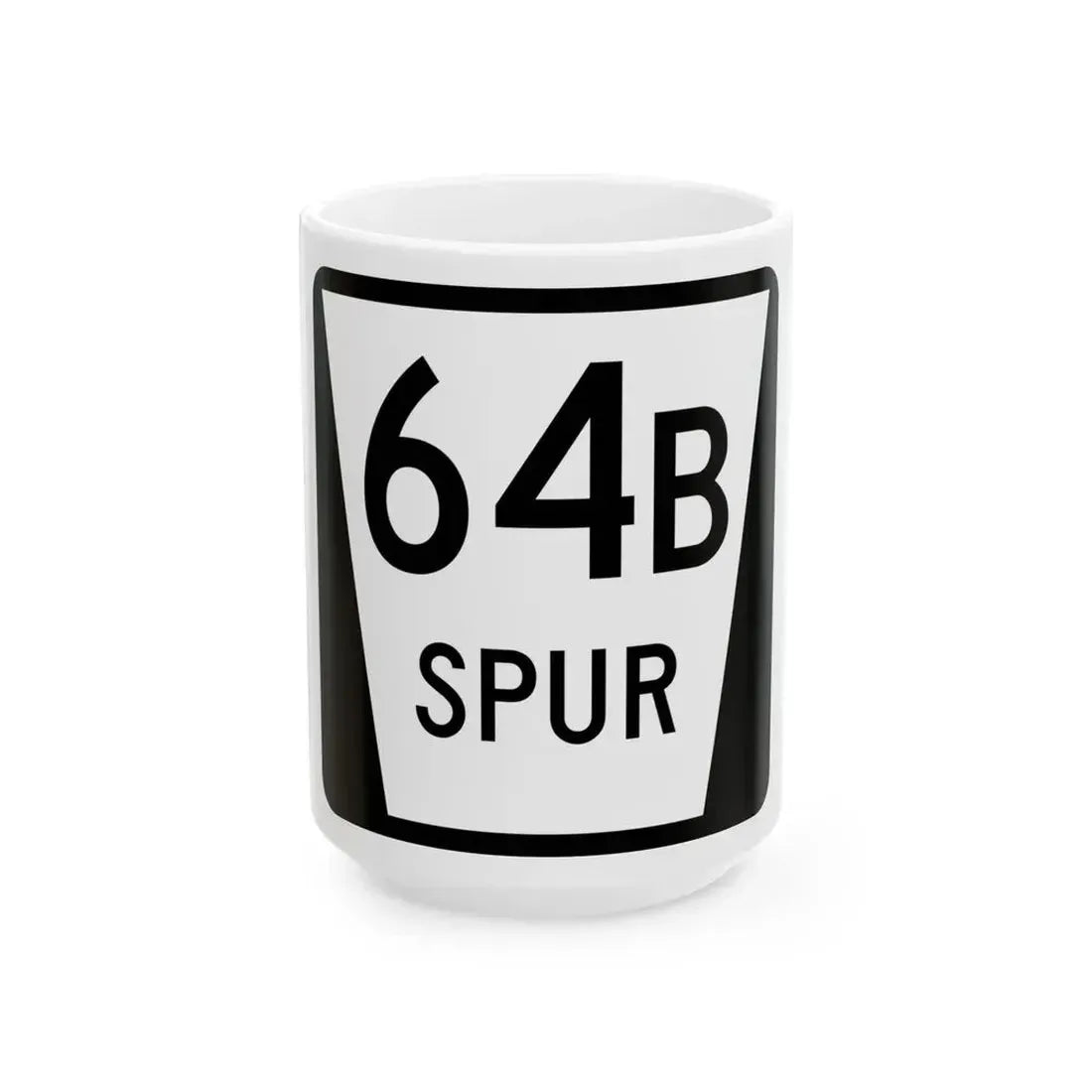 N SPUR 64B (Nebraska) (Road Sign) White Coffee Mug 15oz - Go Mug Yourself