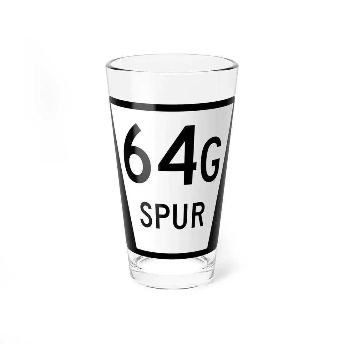 N SPUR 64G (Nebraska) (Road Sign) Pint Glass 16oz 16oz - Go Mug Yourself