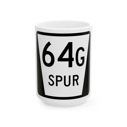 N SPUR 64G (Nebraska) (Road Sign) White Coffee Mug 15oz - Go Mug Yourself
