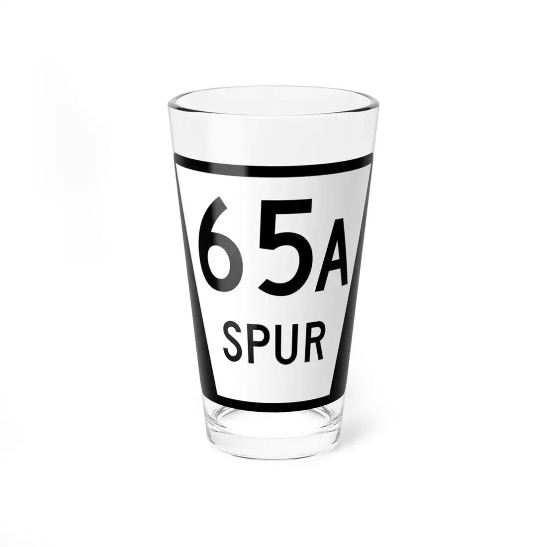 N SPUR 65A (Nebraska) (Road Sign) Pint Glass 16oz 16oz - Go Mug Yourself
