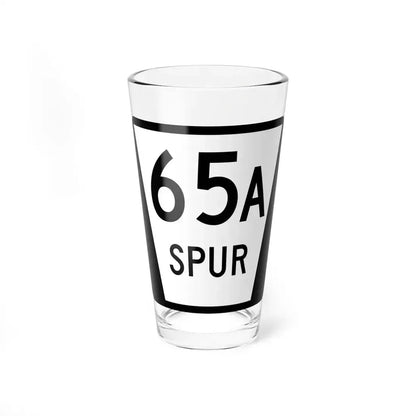 N SPUR 65A (Nebraska) (Road Sign) Pint Glass 16oz 16oz - Go Mug Yourself