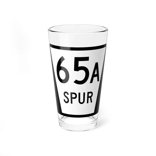N SPUR 65A (Nebraska) (Road Sign) Pint Glass 16oz 16oz - Go Mug Yourself