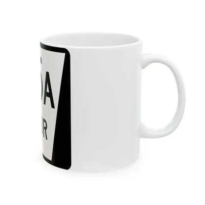 N SPUR 65A (Nebraska) (Road Sign) White Coffee Mug - Go Mug Yourself