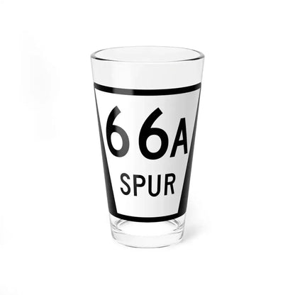 N SPUR 66A (Nebraska) (Road Sign) Pint Glass 16oz 16oz - Go Mug Yourself