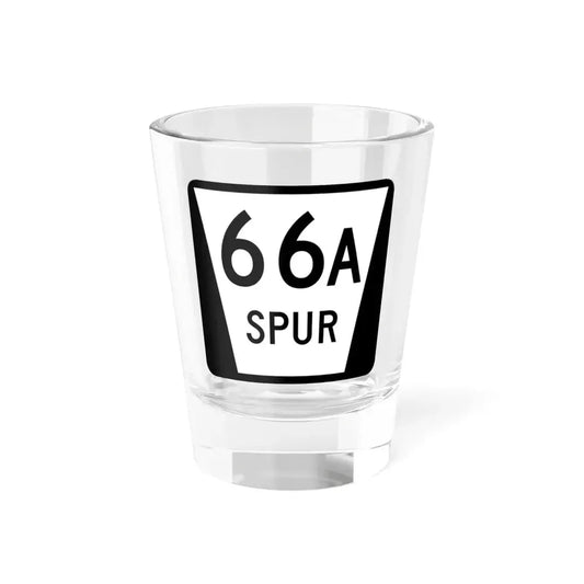 N SPUR 66A (Nebraska) (Road Sign) Shot Glass 1.5oz 1.5oz - Go Mug Yourself