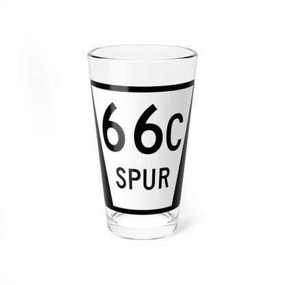 N SPUR 66C (Nebraska) (Road Sign) Pint Glass 16oz 16oz - Go Mug Yourself