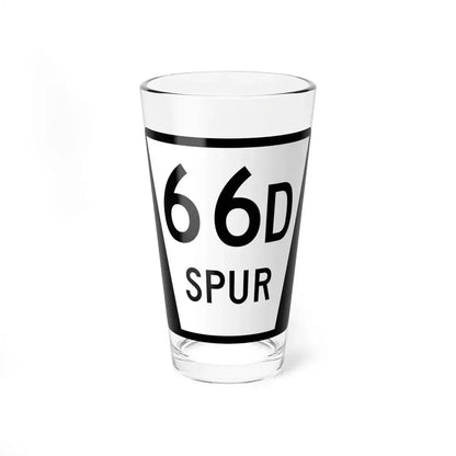 N SPUR 66D (Nebraska) (Road Sign) Pint Glass 16oz 16oz - Go Mug Yourself