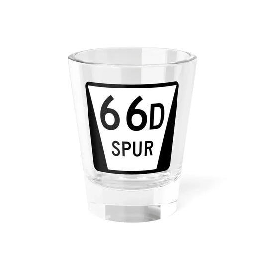 N SPUR 66D (Nebraska) (Road Sign) Shot Glass 1.5oz 1.5oz - Go Mug Yourself