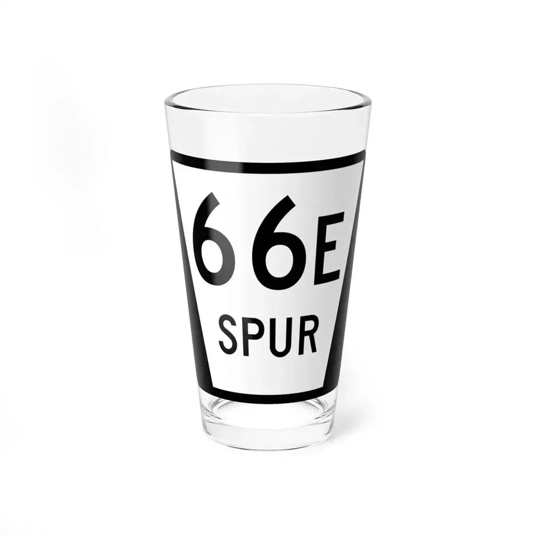N SPUR 66E (Nebraska) (Road Sign) Pint Glass 16oz 16oz - Go Mug Yourself