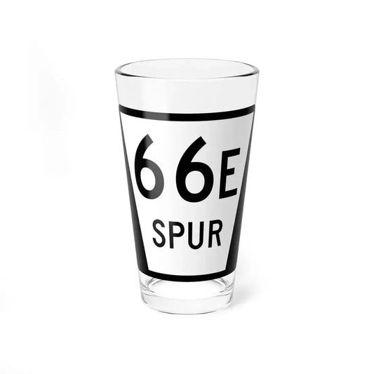 N SPUR 66E (Nebraska) (Road Sign) Pint Glass 16oz 16oz - Go Mug Yourself