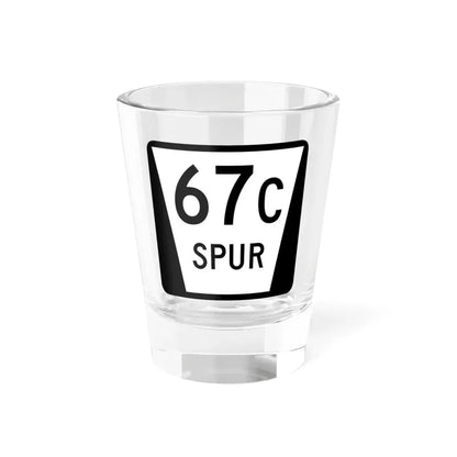 N SPUR 67C (Nebraska) (Road Sign) Shot Glass 1.5oz 1.5oz - Go Mug Yourself