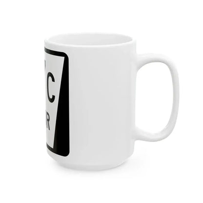 N SPUR 67C (Nebraska) (Road Sign) White Coffee Mug - Go Mug Yourself
