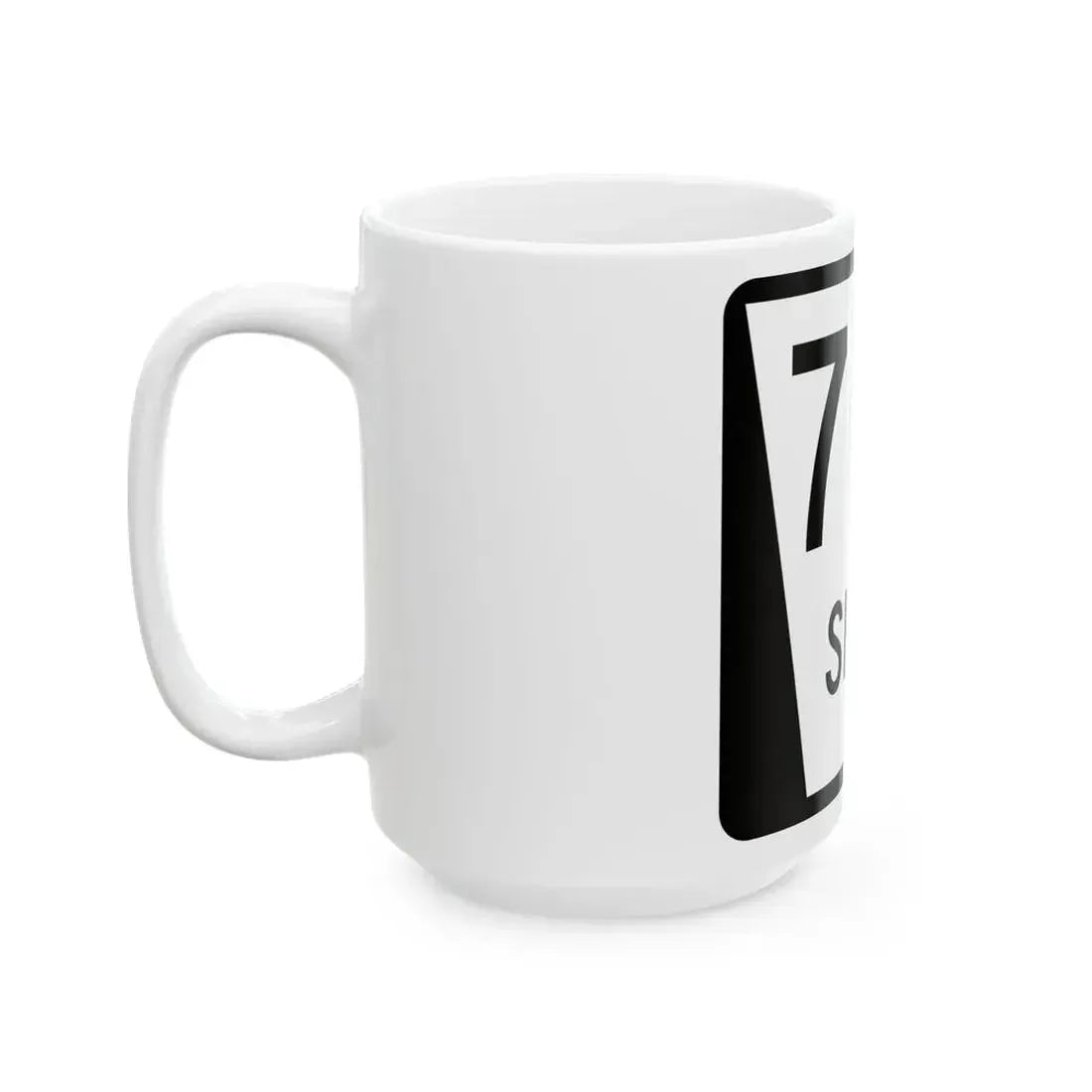 N SPUR 70A (Nebraska) (Road Sign) White Coffee Mug - Go Mug Yourself