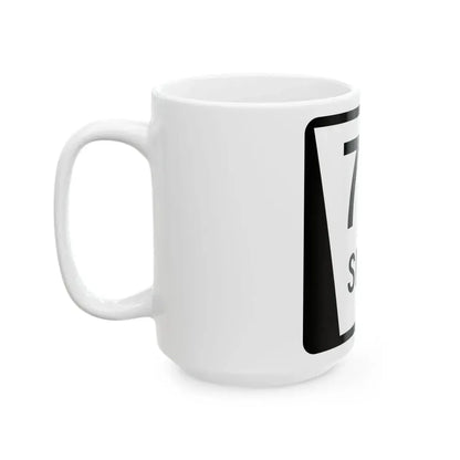 N SPUR 71A (Nebraska) (Road Sign) White Coffee Mug - Go Mug Yourself