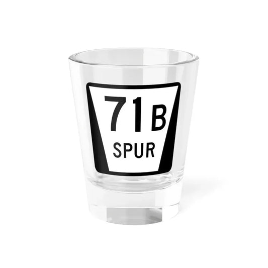 N SPUR 71B (Nebraska) (Road Sign) Shot Glass 1.5oz 1.5oz - Go Mug Yourself
