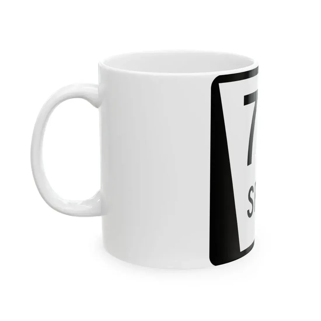 N SPUR 71B (Nebraska) (Road Sign) White Coffee Mug - Go Mug Yourself