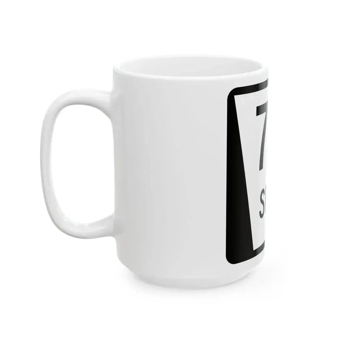 N SPUR 71B (Nebraska) (Road Sign) White Coffee Mug - Go Mug Yourself