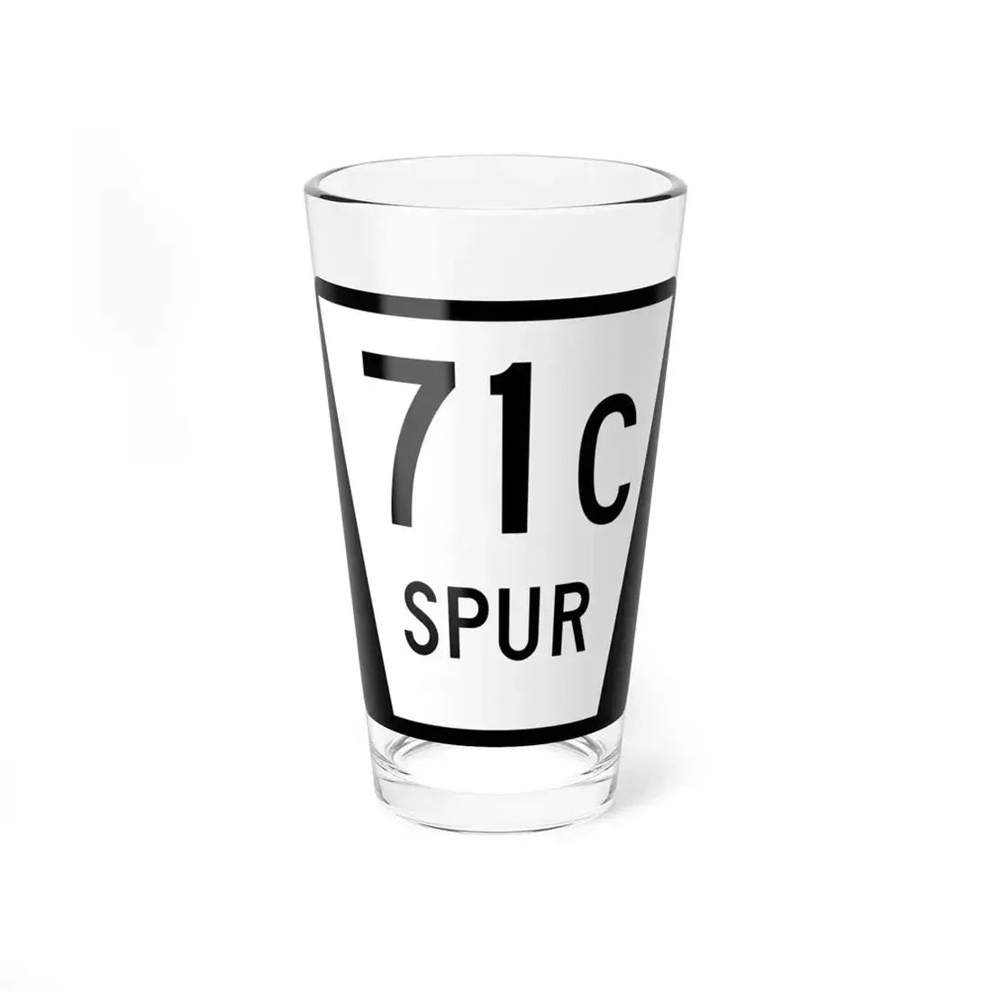 N SPUR 71C (Nebraska) (Road Sign) Pint Glass 16oz 16oz - Go Mug Yourself