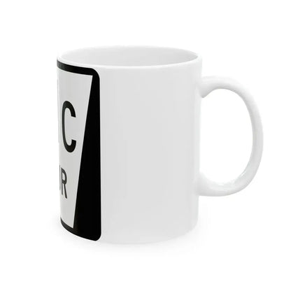 N SPUR 71C (Nebraska) (Road Sign) White Coffee Mug - Go Mug Yourself