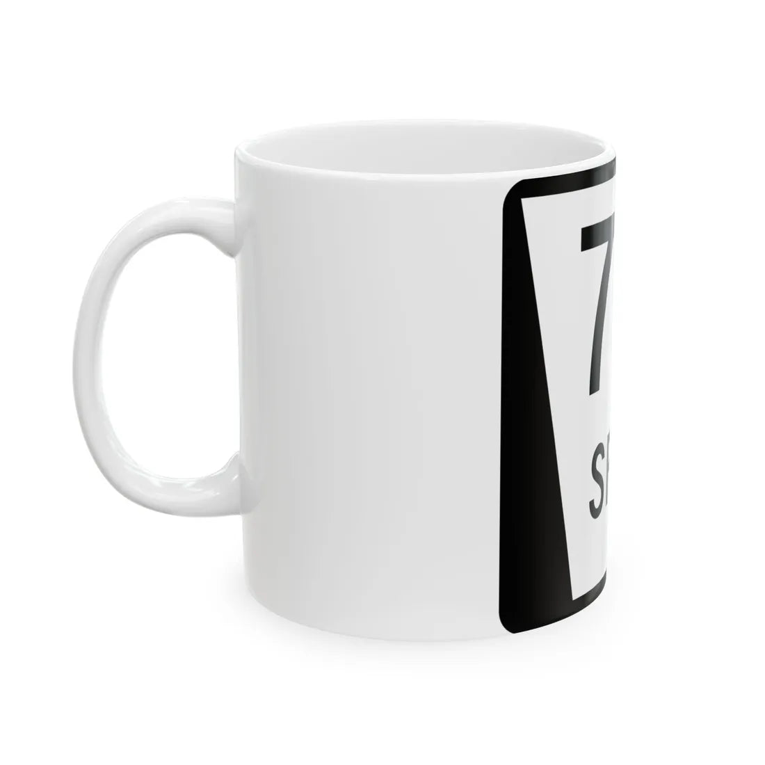 N SPUR 71F (Nebraska) (Road Sign) White Coffee Mug - Go Mug Yourself