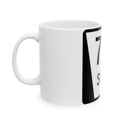 N SPUR 71F (Nebraska) (Road Sign) White Coffee Mug - Go Mug Yourself