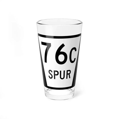 N SPUR 76C (Nebraska) (Road Sign) Pint Glass 16oz 16oz - Go Mug Yourself