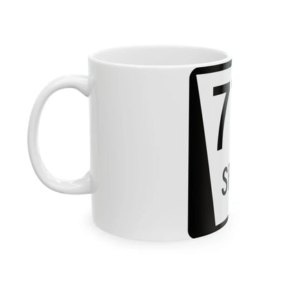 N SPUR 77B (Nebraska) (Road Sign) White Coffee Mug - Go Mug Yourself