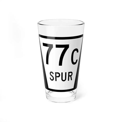 N SPUR 77C (Nebraska) (Road Sign) Pint Glass 16oz 16oz - Go Mug Yourself