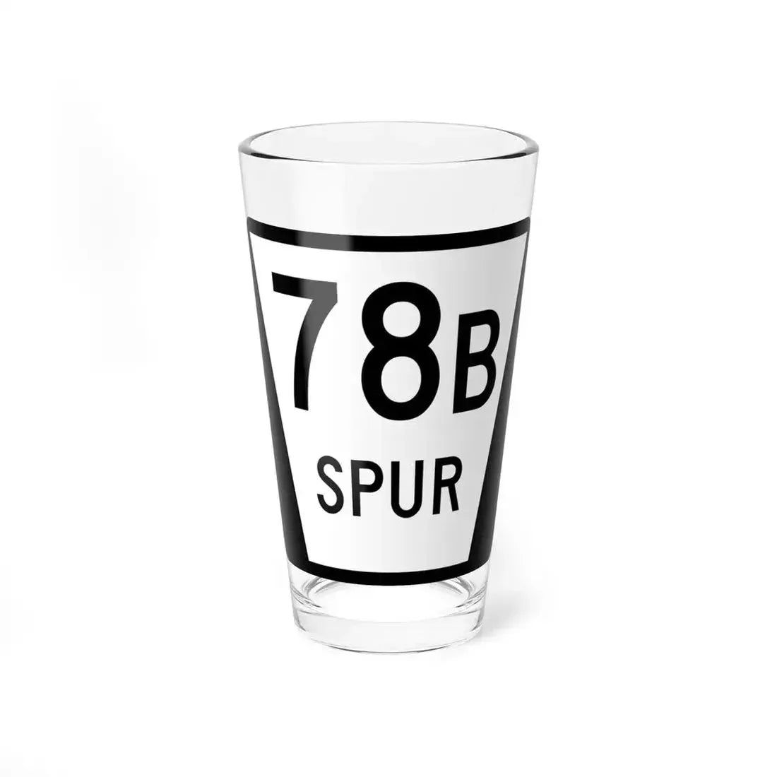 N SPUR 78B (Nebraska) (Road Sign) Pint Glass 16oz 16oz - Go Mug Yourself