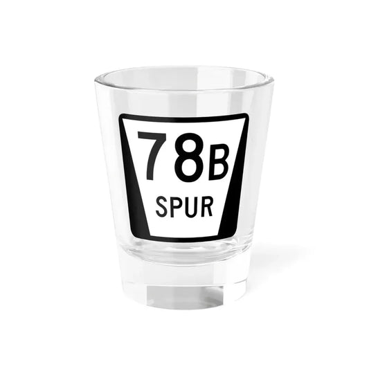N SPUR 78B (Nebraska) (Road Sign) Shot Glass 1.5oz 1.5oz - Go Mug Yourself