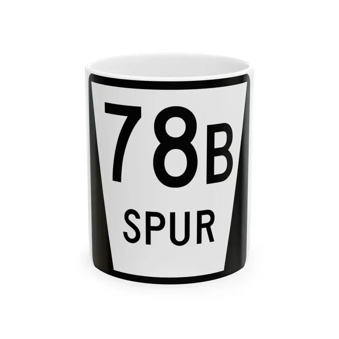 N SPUR 78B (Nebraska) (Road Sign) White Coffee Mug 11oz - Go Mug Yourself