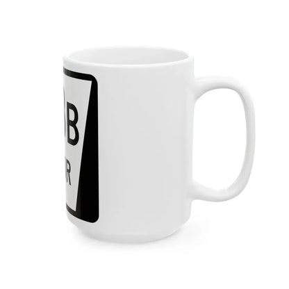 N SPUR 78B (Nebraska) (Road Sign) White Coffee Mug - Go Mug Yourself