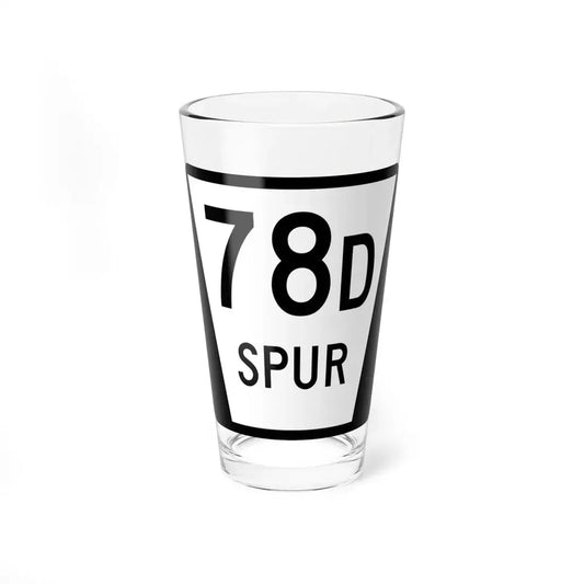 N SPUR 78D (Nebraska) (Road Sign) Pint Glss 16oz 16oz - Go Mug Yourself