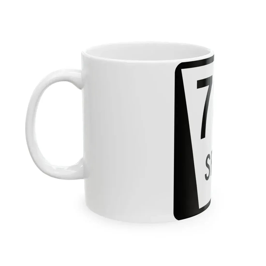 N SPUR 78J (Nebraska) (Road Sign) White Coffee Mug - Go Mug Yourself