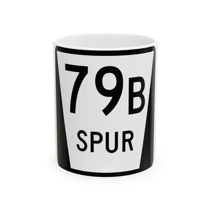 N SPUR 79B (Nebraska) (Road Sign) White Coffee Mug 11oz - Go Mug Yourself