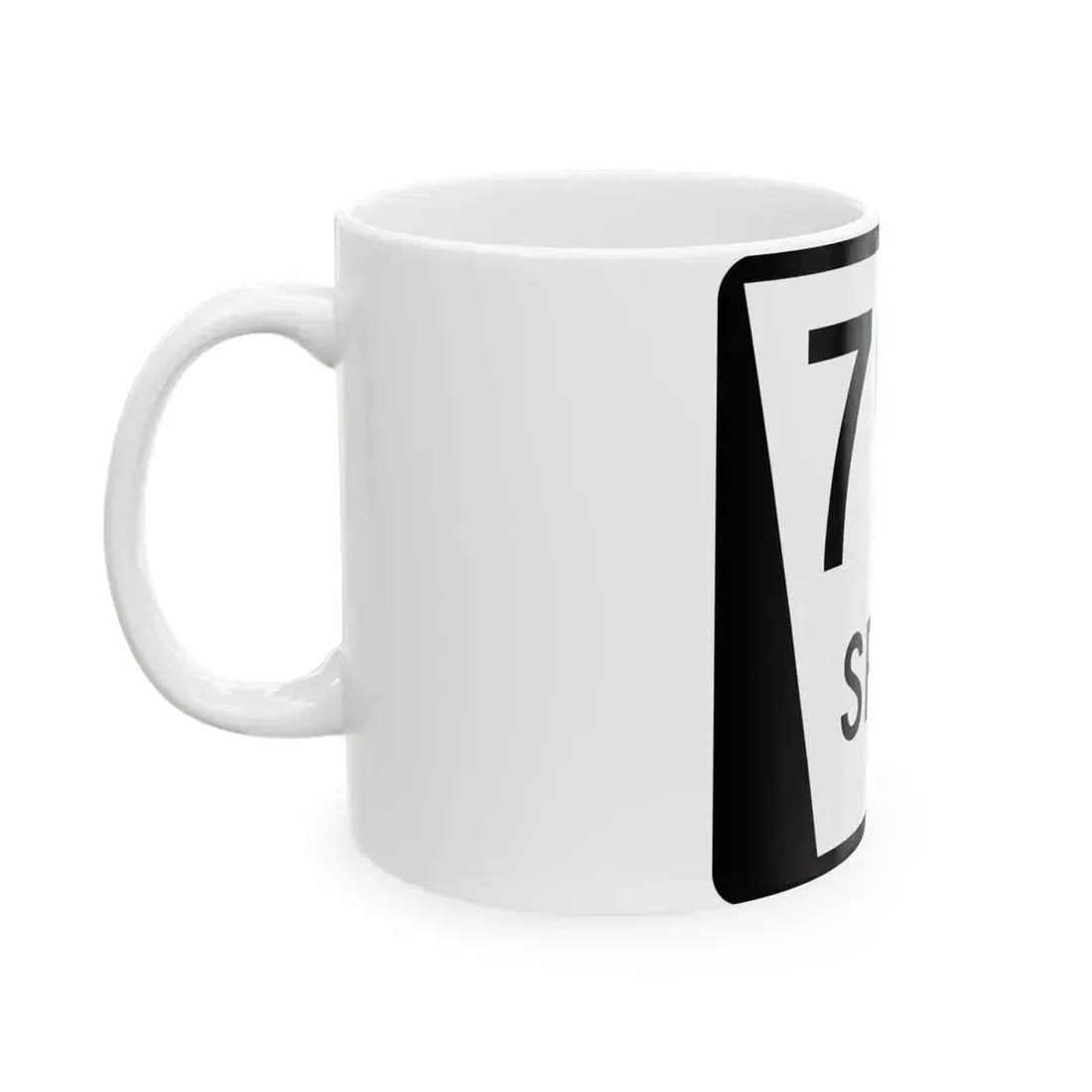 N SPUR 79B (Nebraska) (Road Sign) White Coffee Mug - Go Mug Yourself