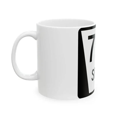 N SPUR 79B (Nebraska) (Road Sign) White Coffee Mug - Go Mug Yourself