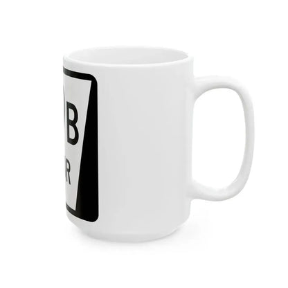 N SPUR 79B (Nebraska) (Road Sign) White Coffee Mug - Go Mug Yourself