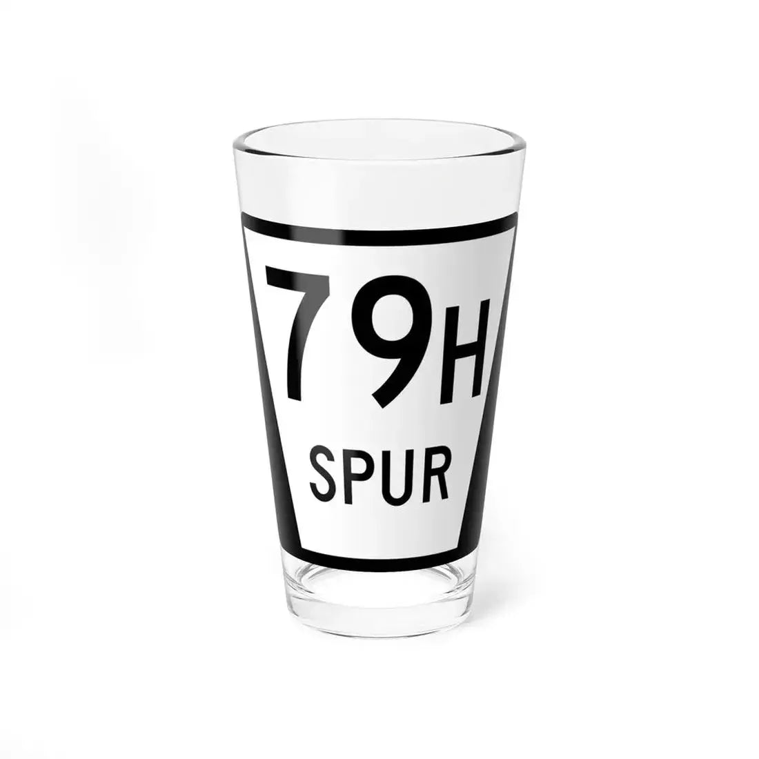 N SPUR 79H (Nebraska) (Road Sign) Pint Glass 16oz 16oz - Go Mug Yourself