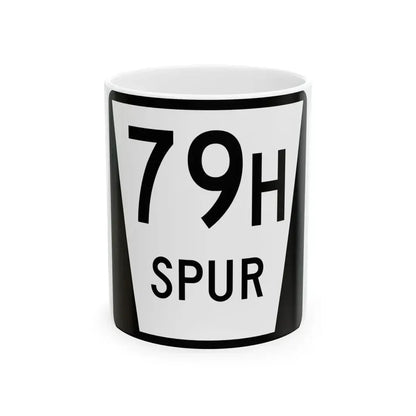 N SPUR 79H (Nebraska) (Road Sign) White Coffee Mug 11oz - Go Mug Yourself