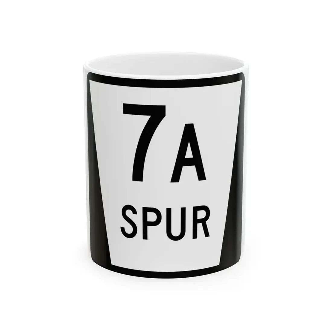 N SPUR 7A (Nebraska) (Road Sign) White Coffee Mug 11oz - Go Mug Yourself