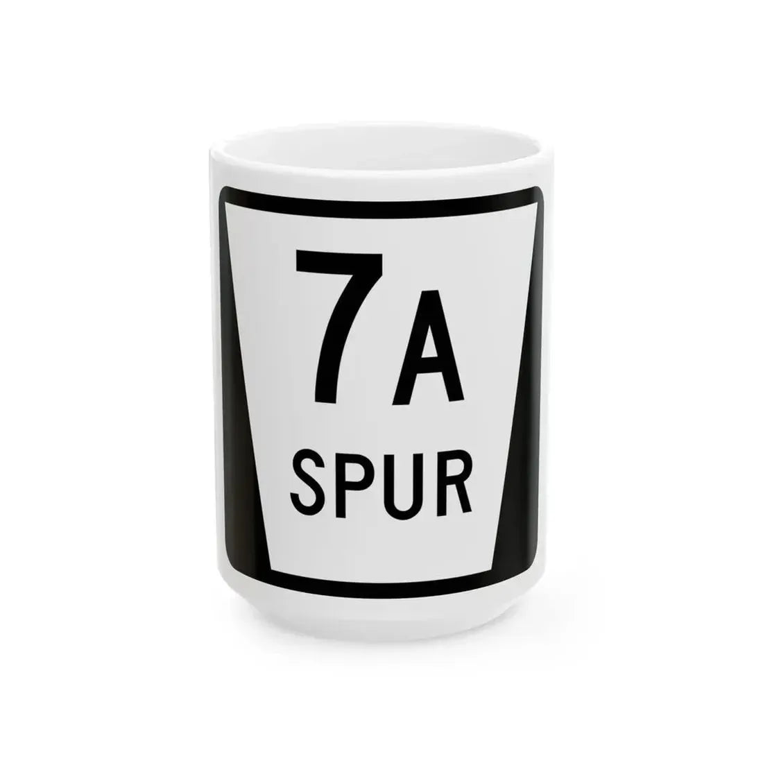 N SPUR 7A (Nebraska) (Road Sign) White Coffee Mug 15oz - Go Mug Yourself