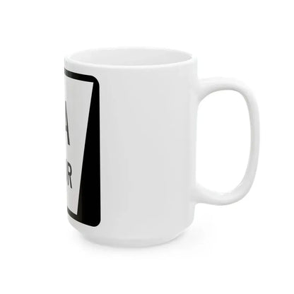 N SPUR 7A (Nebraska) (Road Sign) White Coffee Mug - Go Mug Yourself
