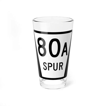 N SPUR 80A (Nebraska) (Road Sign) Pint Glass 16oz 16oz - Go Mug Yourself